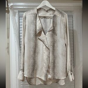 KENAR long sleeve python print shirt blouse M